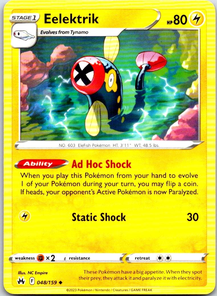Eelektrik - 048/159 - - CROWN ZENITH - Pokemon - Uncommon | AA100-36