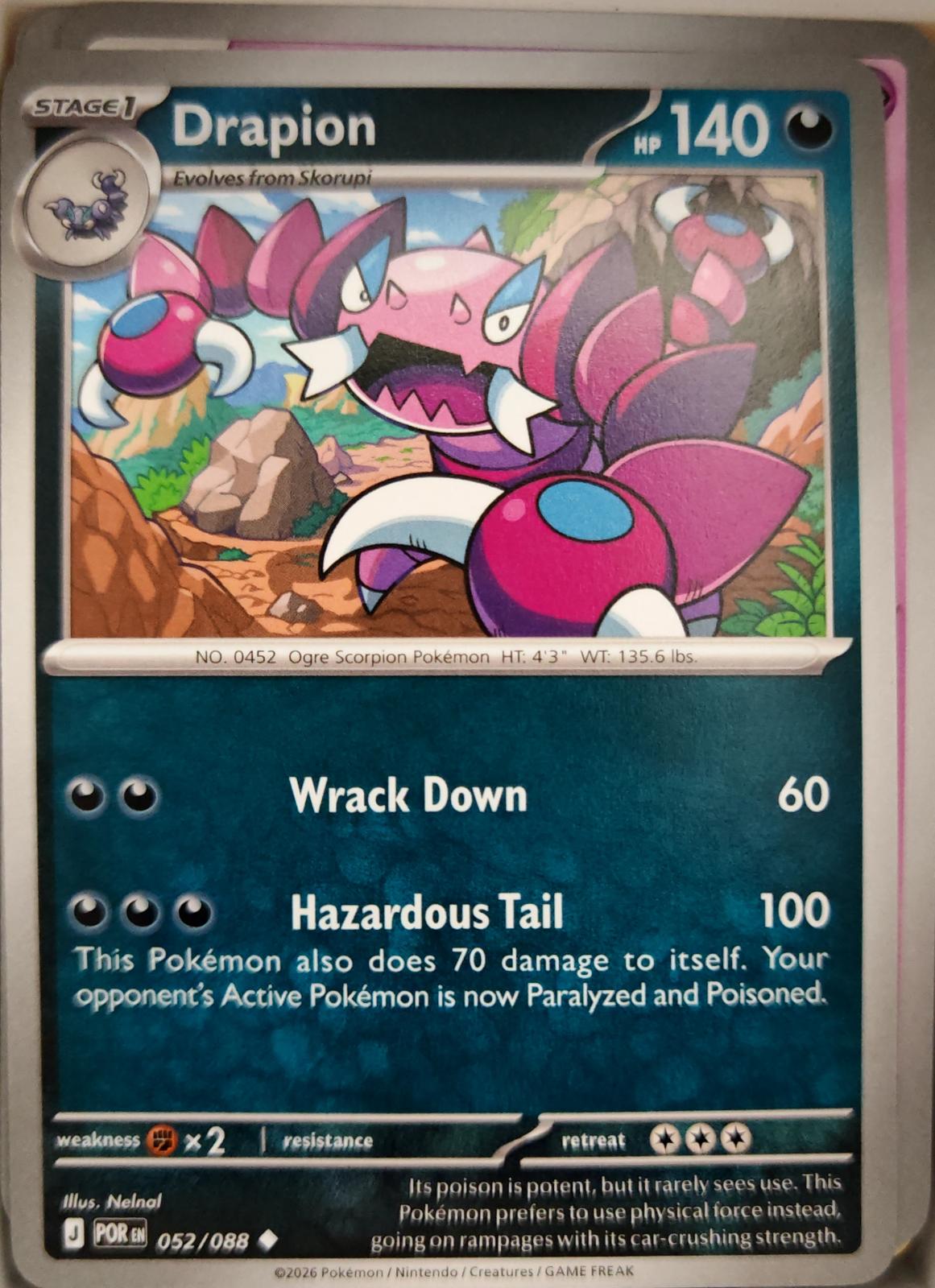 Drapion - 052/088 - - PERFECT ORDER - Pokemon - Uncommon | AA03-82