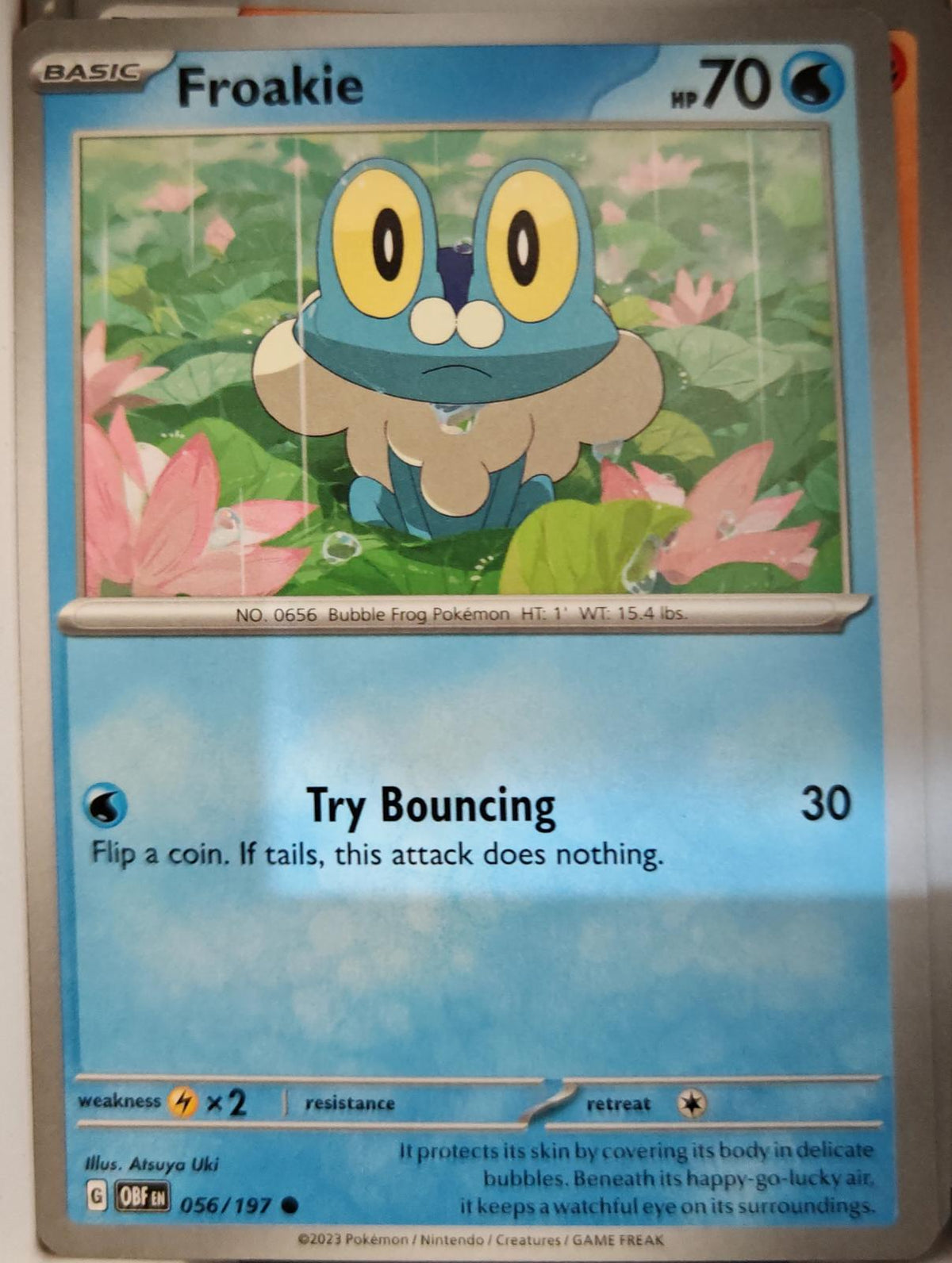 Froakie - 056/197 - - OBSIDIAN FLAMES - Pokemon - Common | AA05-75