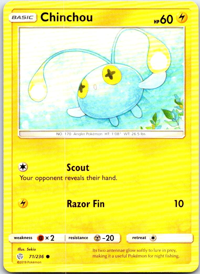 Chinchou - 71/236 - - COSMIC ECLIPSE - Pokemon - Common | AB45-20