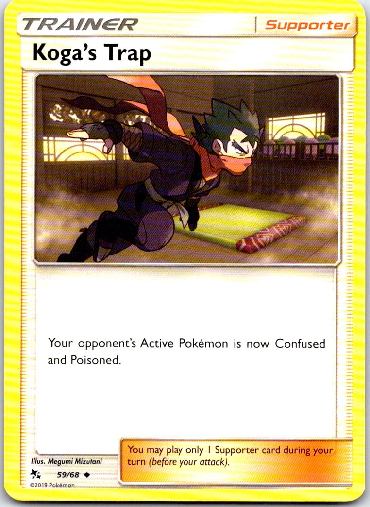 Koga's Trap - 59/68 - - HIDDEN FATES - Pokemon - Uncommon | AB21-50