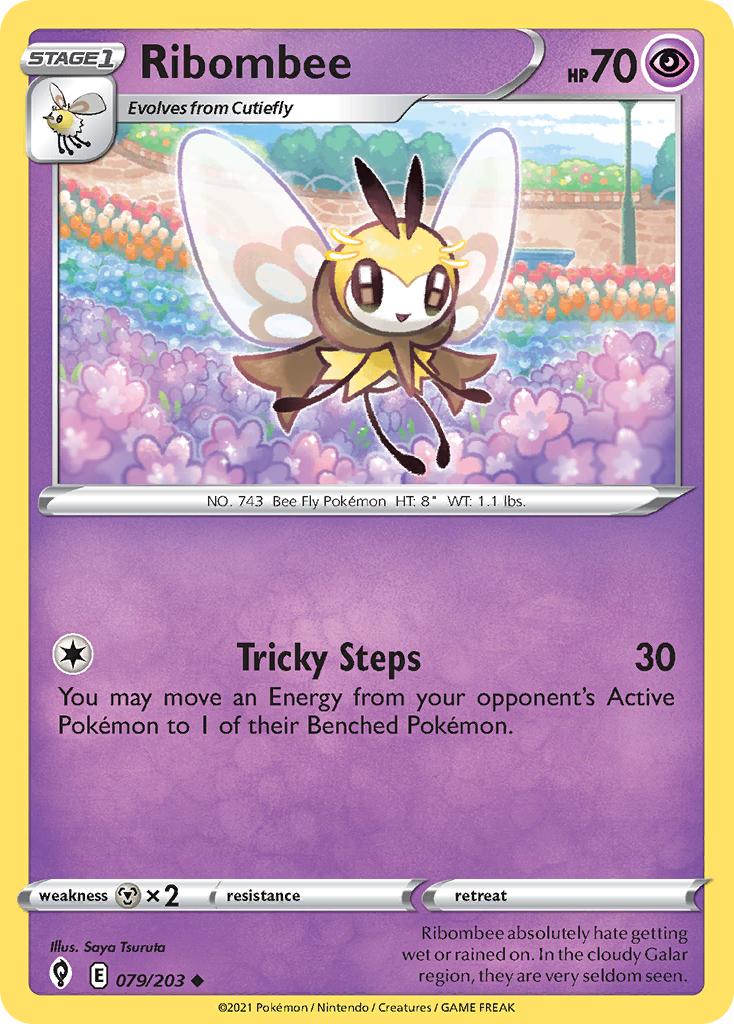 Ribombee - 079/203 - - EVOLVING SKIES - Pokemon - Uncommon | AA03-65