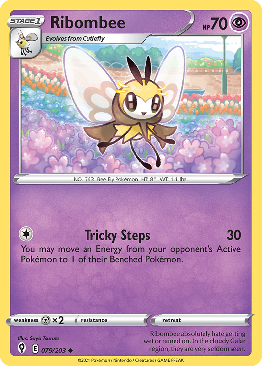 Ribombee - 079/203 - - EVOLVING SKIES - Pokemon - Uncommon | AA03-65