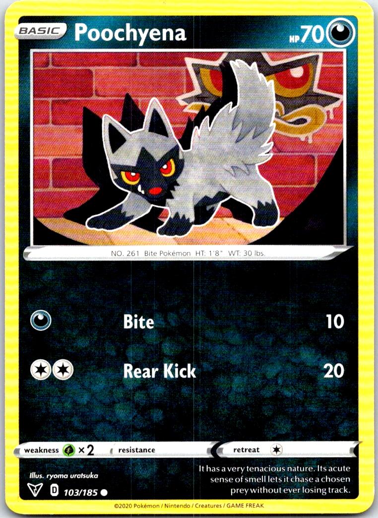 Poochyena - 103/185 - - VIVID VOLTAGE - Pokemon - Common | AB97-42