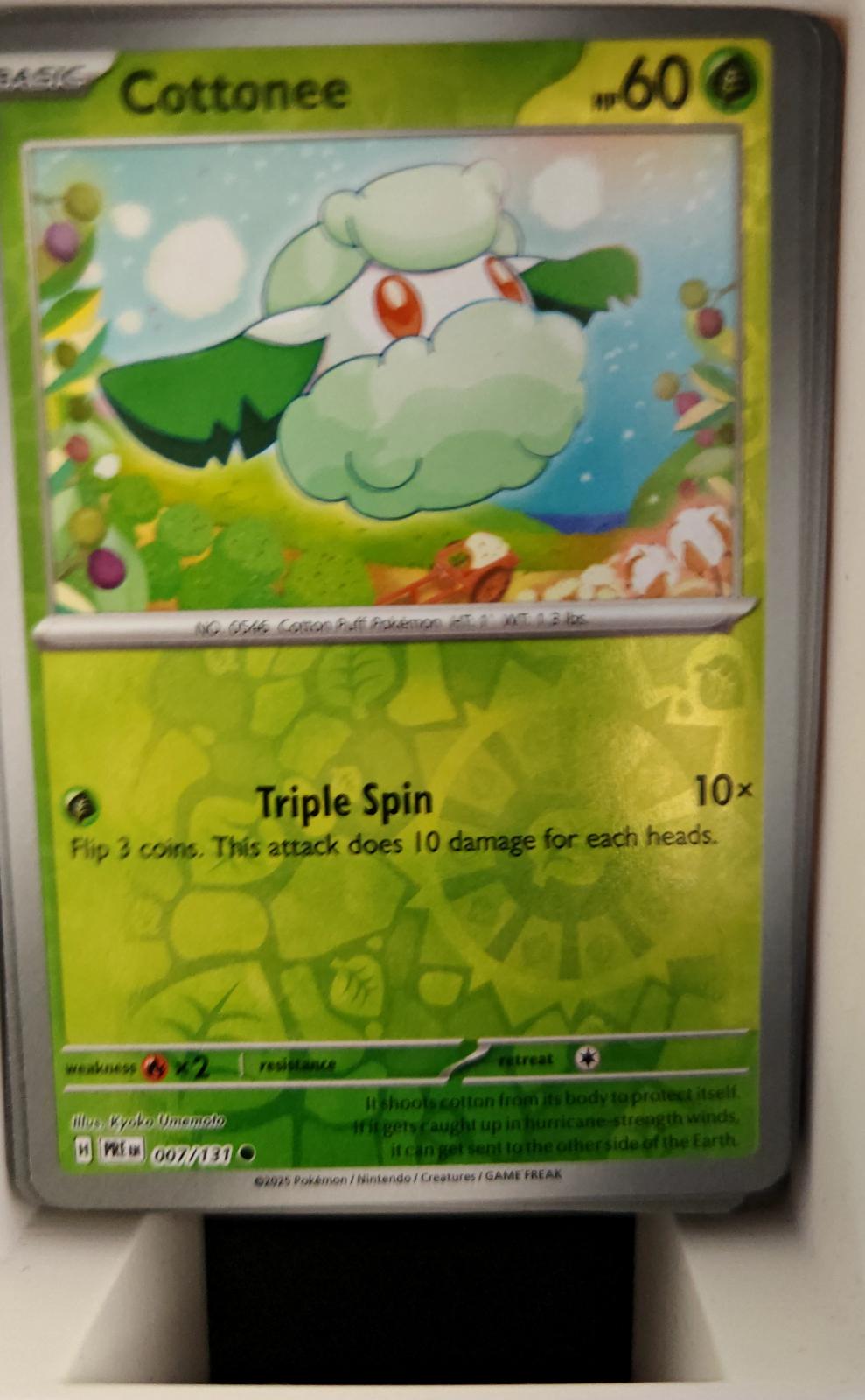 Cottonee - 007/131 - Reverse Holo - PRISMATIC EVOLUTIONS - Pokemon - | AA26-87