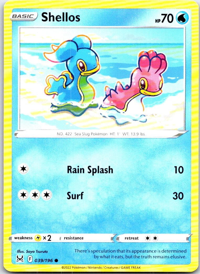 Shellos - 039/196 - - LOST ORIGIN - Pokemon - Common | AB87-16