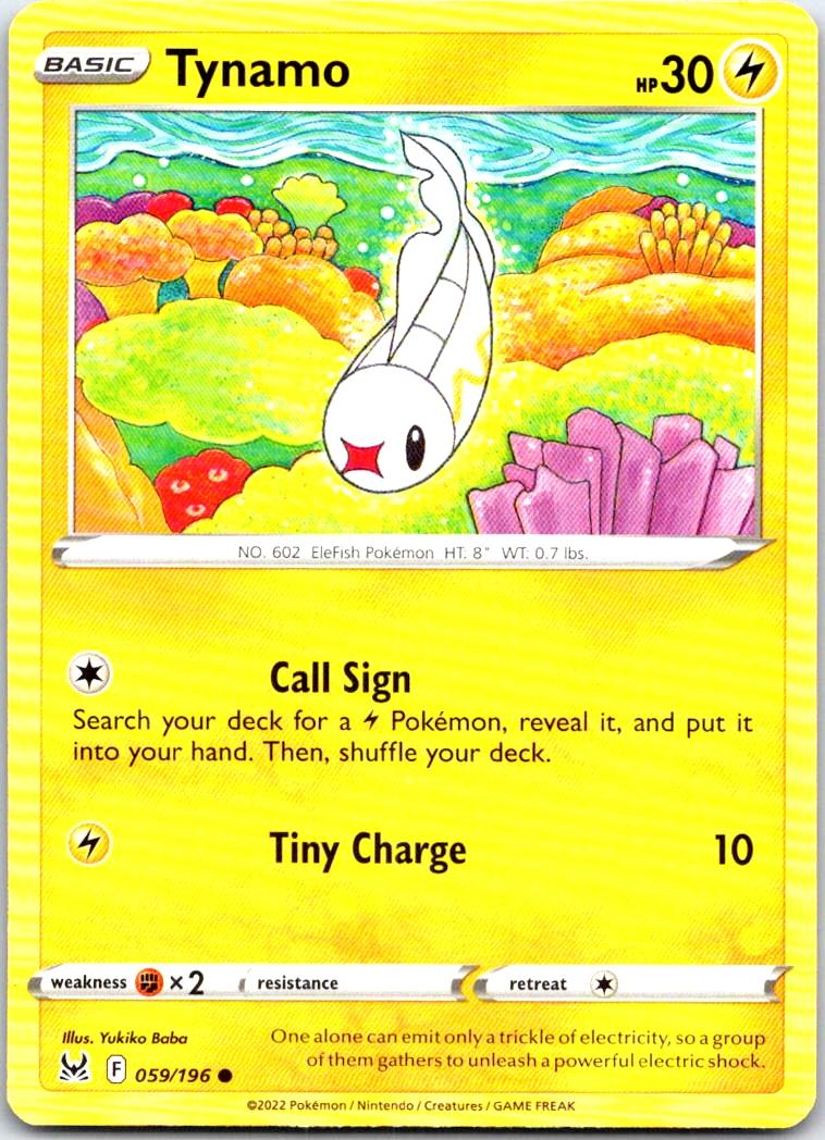 Tynamo - 059/196 - - LOST ORIGIN - Pokemon - Common | AB50-43