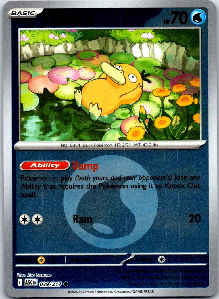 Psyduck (Energy Symbol Pattern) - 039/217 - Reverse Holo - ASCENDED HEROES - Pokemon - | AB04-39