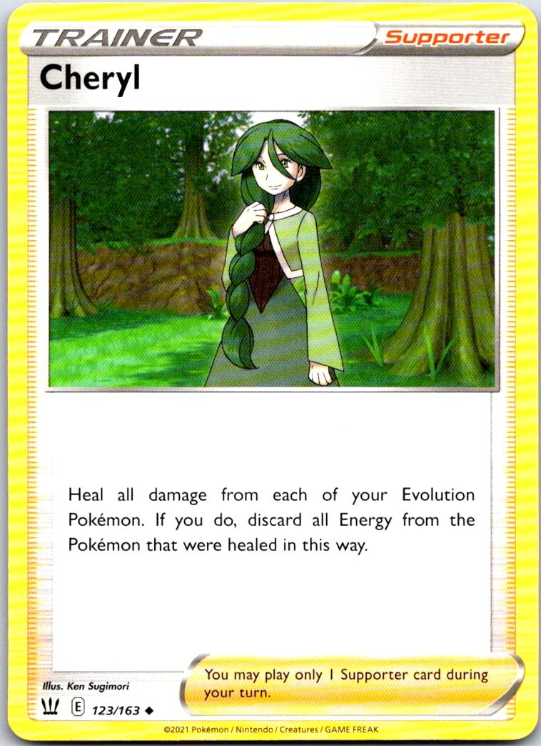 Cheryl - 123/163 - - BATTLE STYLES - Pokemon - Uncommon | AA118-11