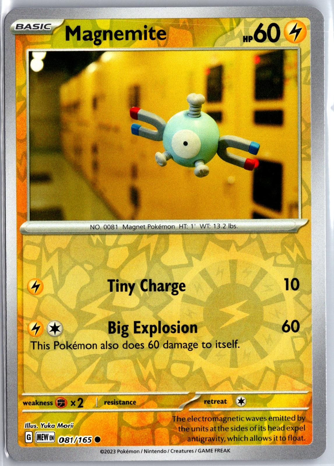 Magnemite - 081/165 - Reverse Holo - 151 - Pokemon - Common | AA130-27
