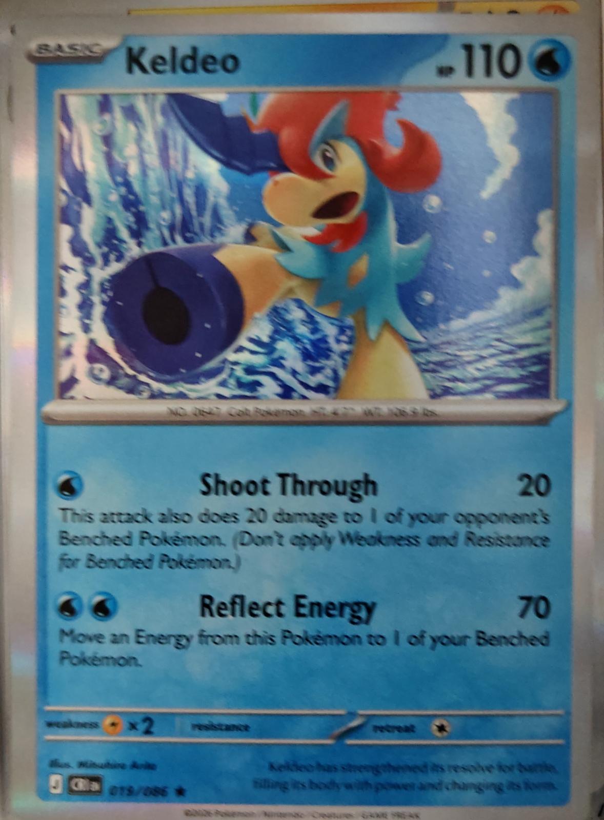 Keldeo - 019/086 - Holo - CHAOS RISING - Pokemon - Rare | AA24-11
