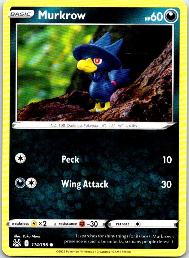 Murkrow - 114/196 - - LOST ORIGIN - Pokemon - Common | AC14-2