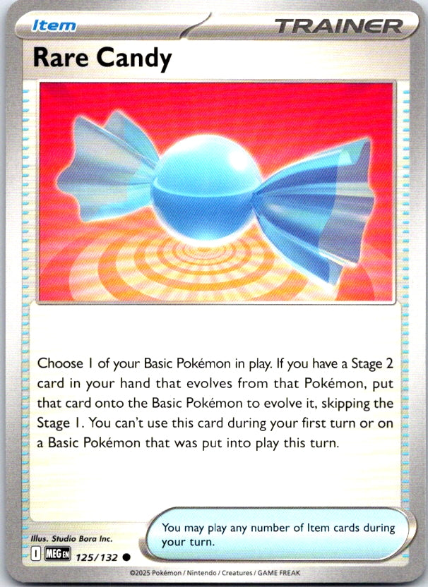Rare Candy - 125/132 - - MEGA EVOLUTION - Pokemon - Common | AC20-37