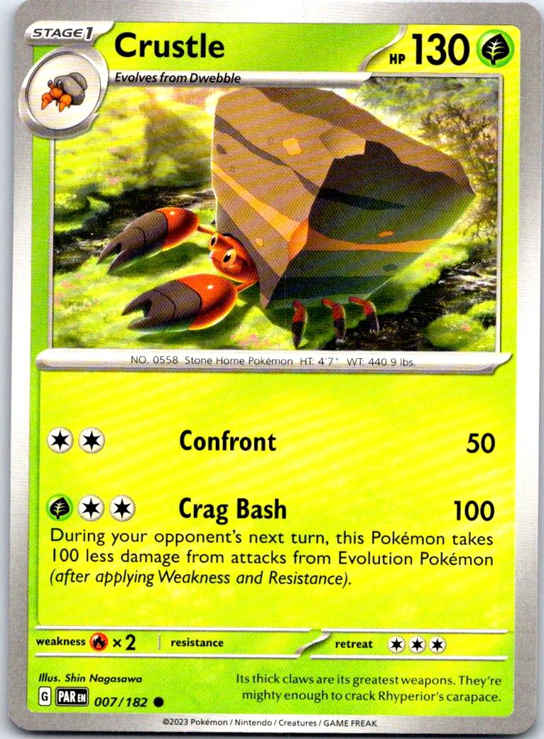 Crustle - 007/182 - - PARADOX RIFT - Pokemon - Common | AB27-8