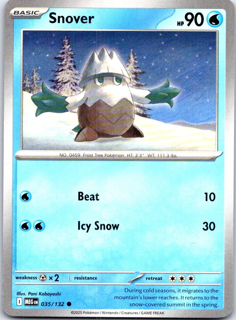 Snover - 035/132 - - MEGA EVOLUTION - Pokemon - Common | AB69-2