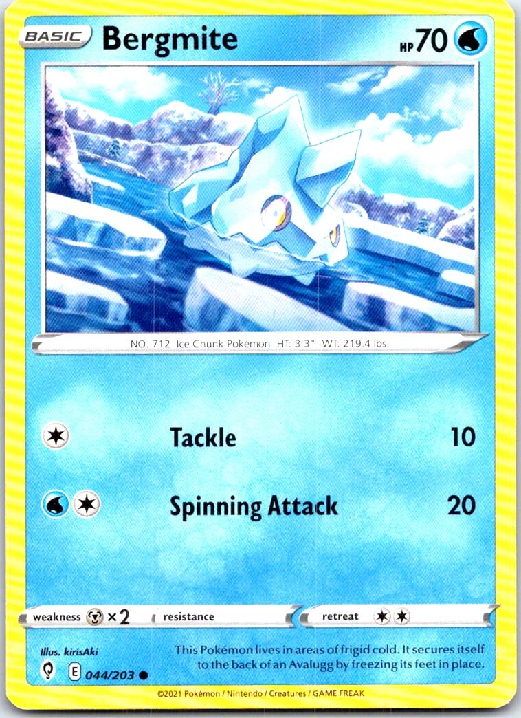 Bergmite - 044/203 - - EVOLVING SKIES - Pokemon - Common | AB90-28