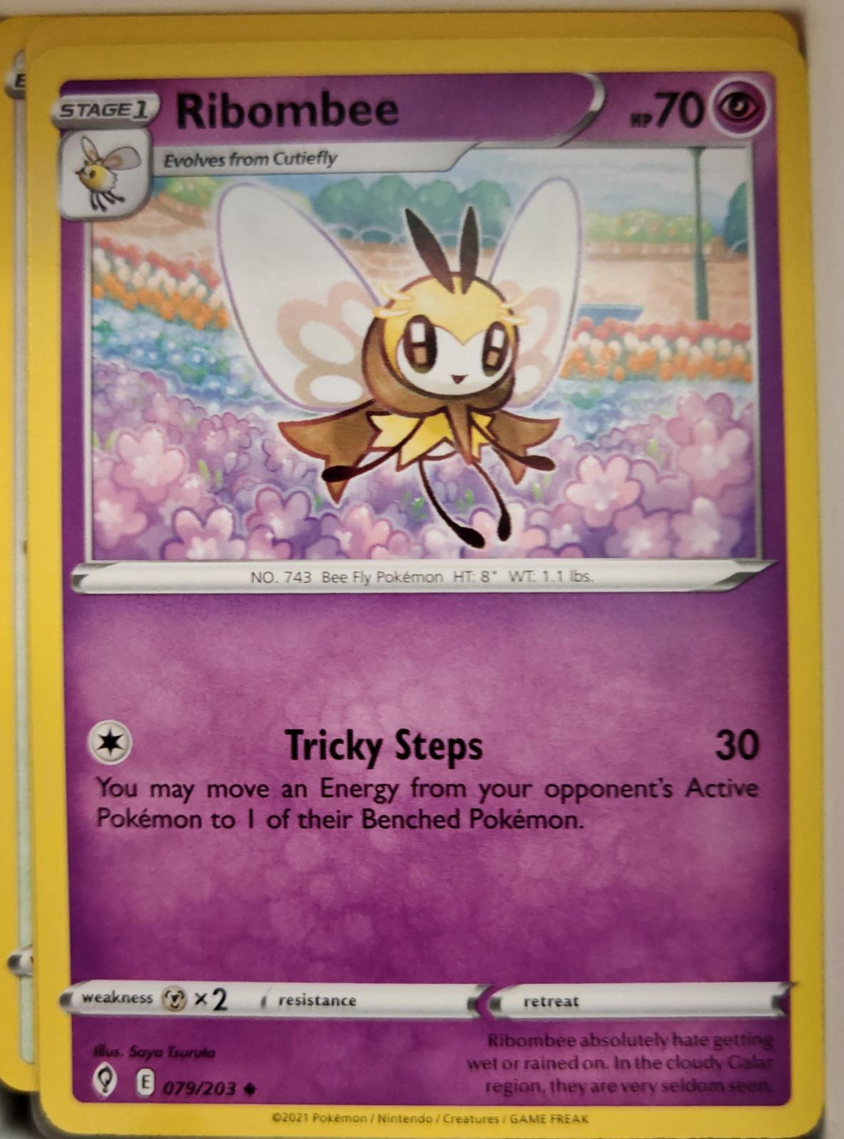 Ribombee - 079/203 - - EVOLVING SKIES - Pokemon - Uncommon | AA03-65