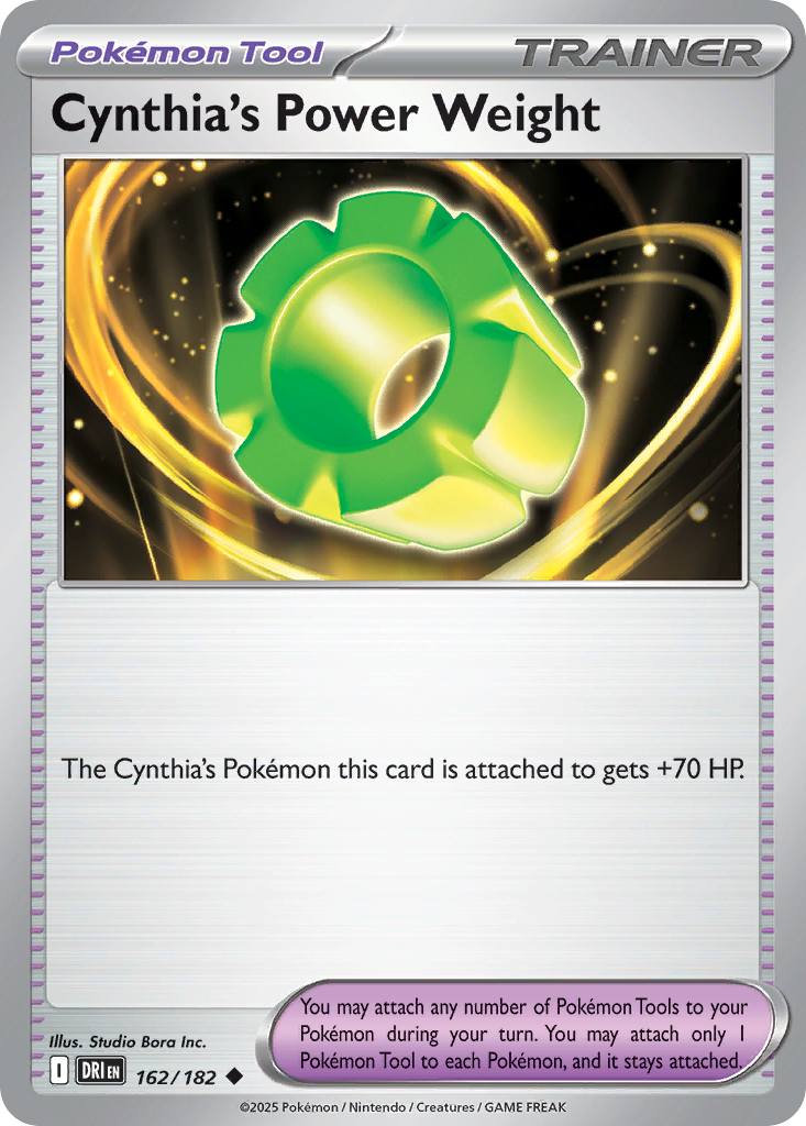 Cynthia's Power Weight - 162/182 - Reverse Holo - DESTINED RIVALS - Pokemon - | AA20-54