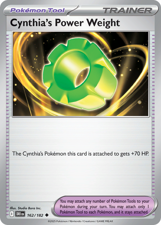 Cynthia's Power Weight - 162/182 - Reverse Holo - DESTINED RIVALS - Pokemon - | AA20-54
