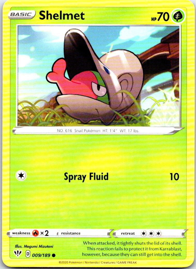 Shelmet - 009/189 - - DARKNESS ABLAZE - Pokemon - Common | AB77-49