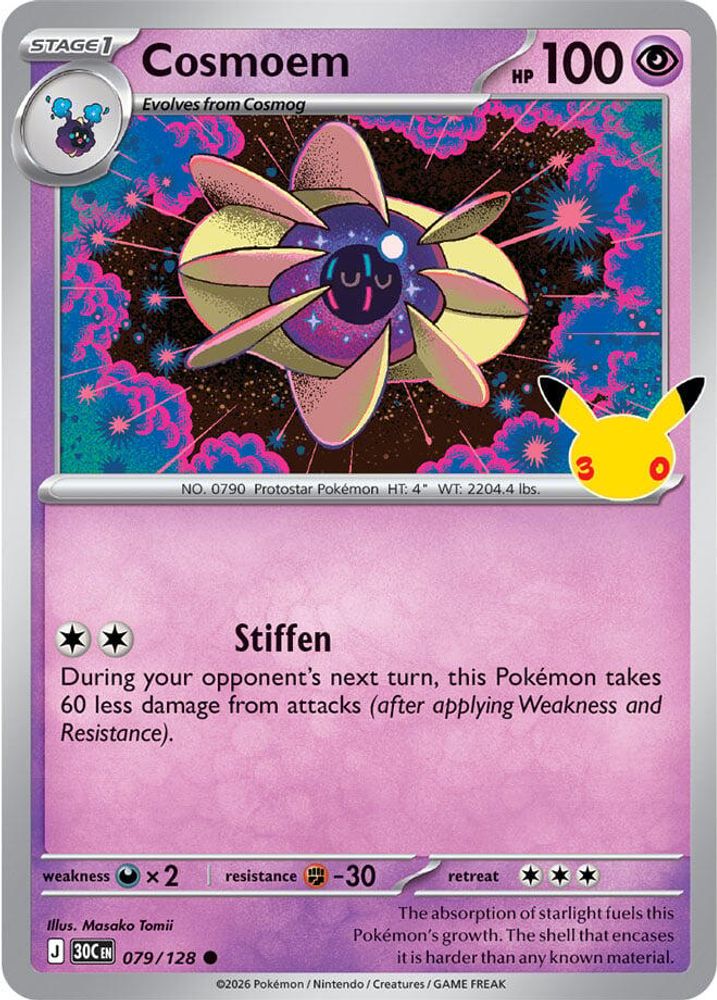 Cosmoem - 079/128 - Holo - ME: 30TH CELEBRATION - Pokemon - | AA98-23