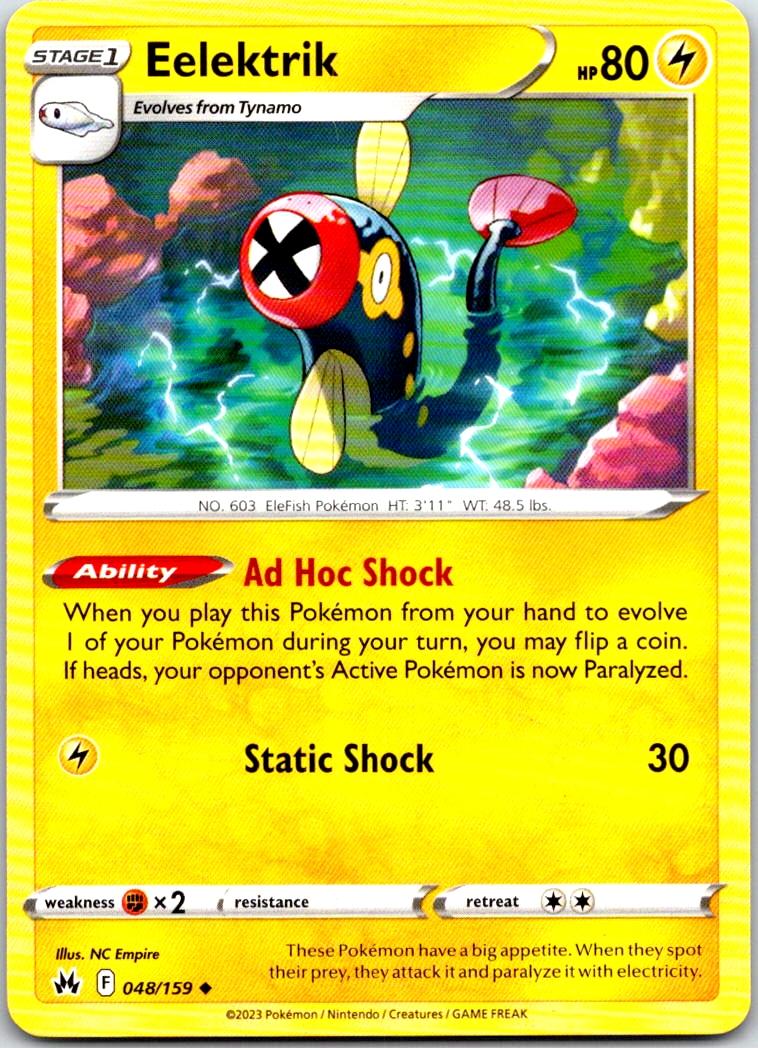 Eelektrik - 048/159 - - CROWN ZENITH - Pokemon - Uncommon | AA100-34