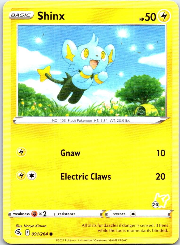Shinx (#45 Pikachu Stamped) - 091/264 - - BATTLE ACADEMY 2022 - Pokemon - | AB86-19