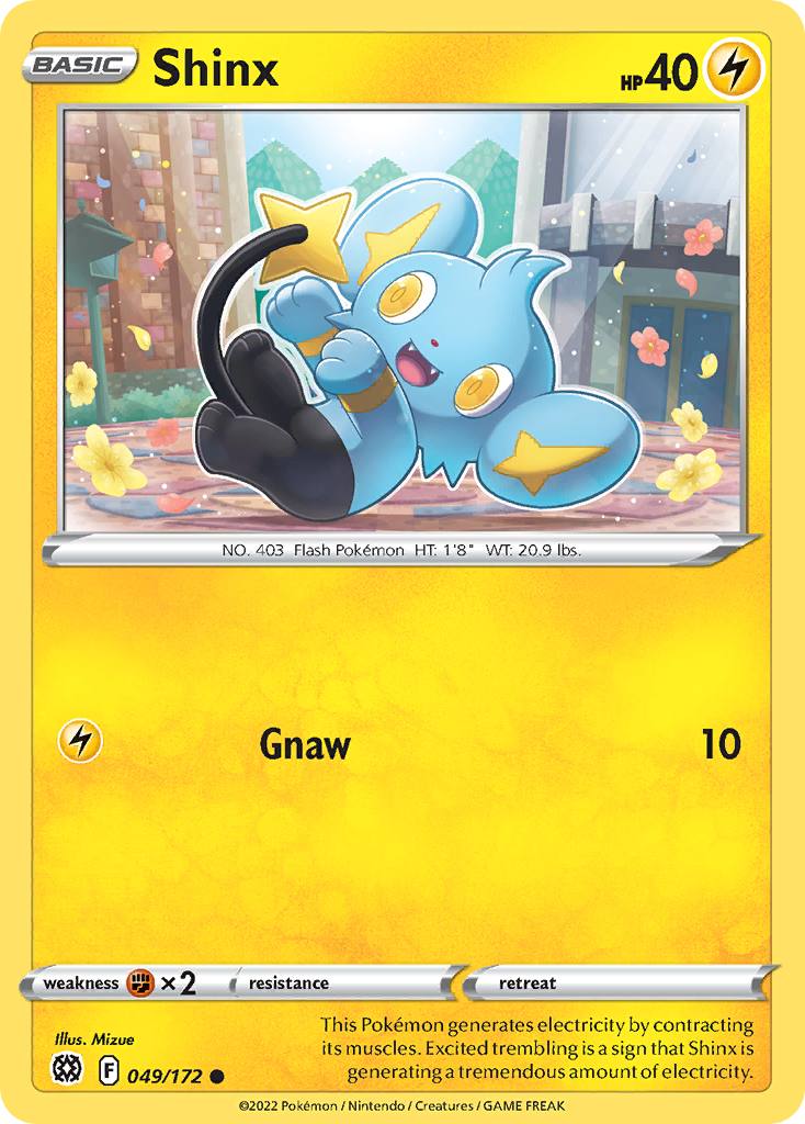Shinx - 049/172 - - BRILLIANT STARS - Pokemon - Common | AA73-8
