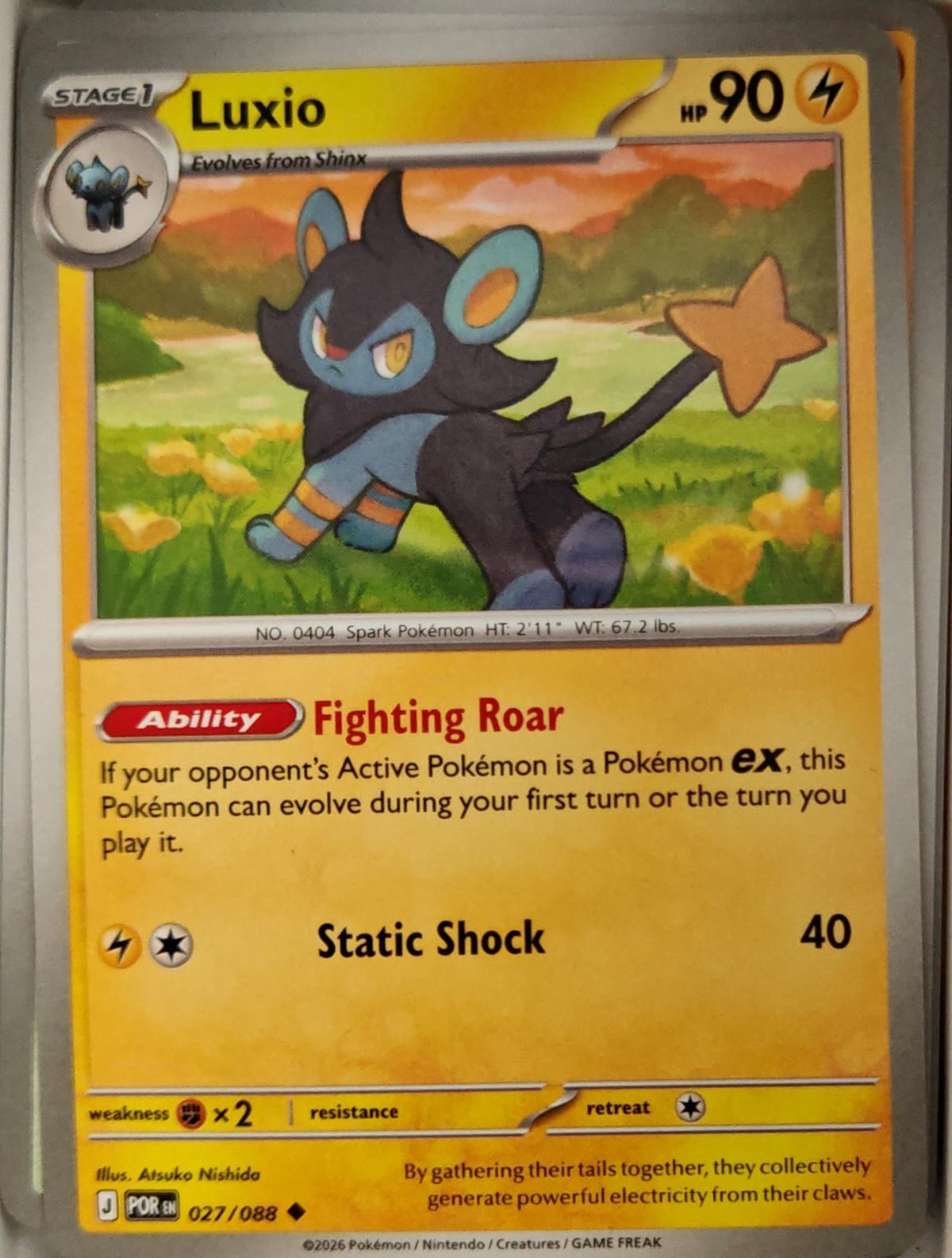 Luxio - 027/088 - - PERFECT ORDER - Pokemon - Uncommon | AA11-17