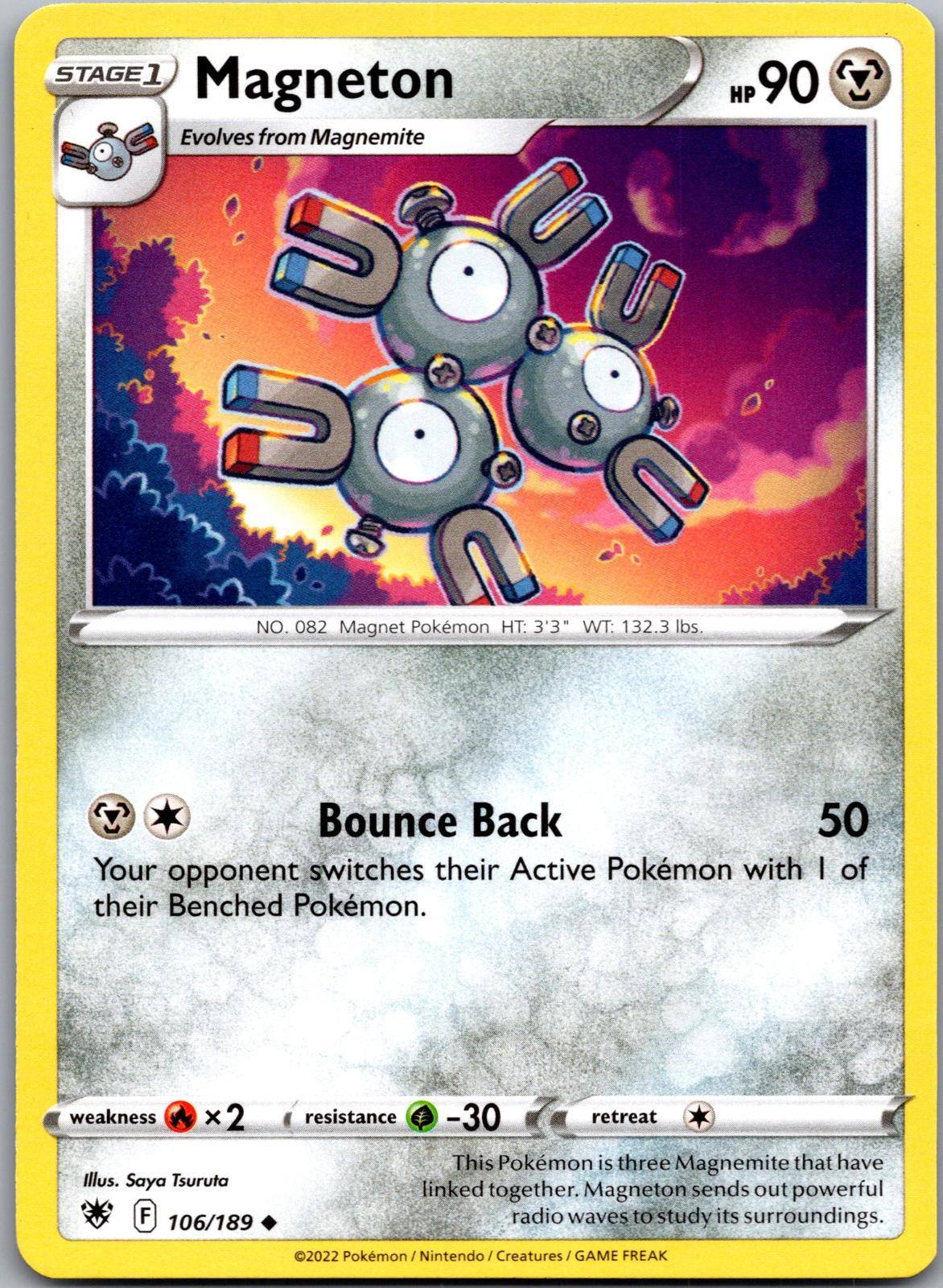 Magneton - 106/189 - - ASTRAL RADIANCE - Pokemon - Uncommon | AA89-41