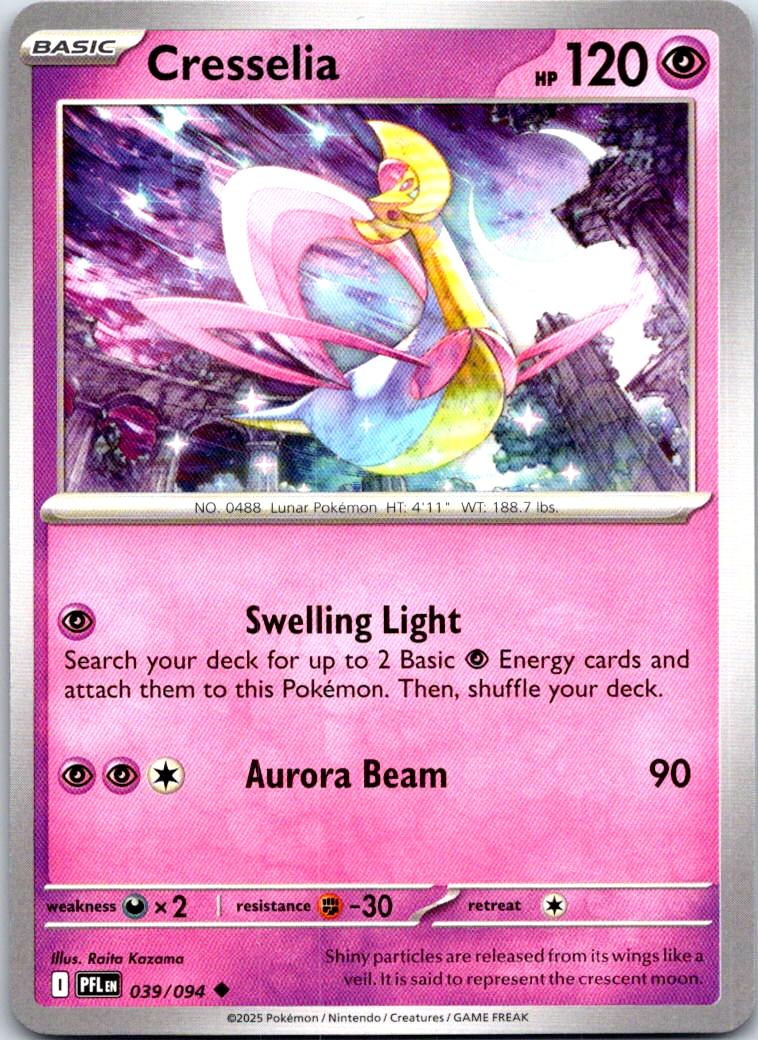 Cresselia - 039/094 - - PHANTASMAL FLAMES - Pokemon - Uncommon | AA111-17