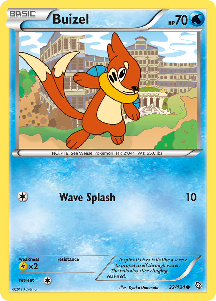 Buizel - 32/124 - - DRAGONS EXALTED - Pokemon - Common | AA117-23