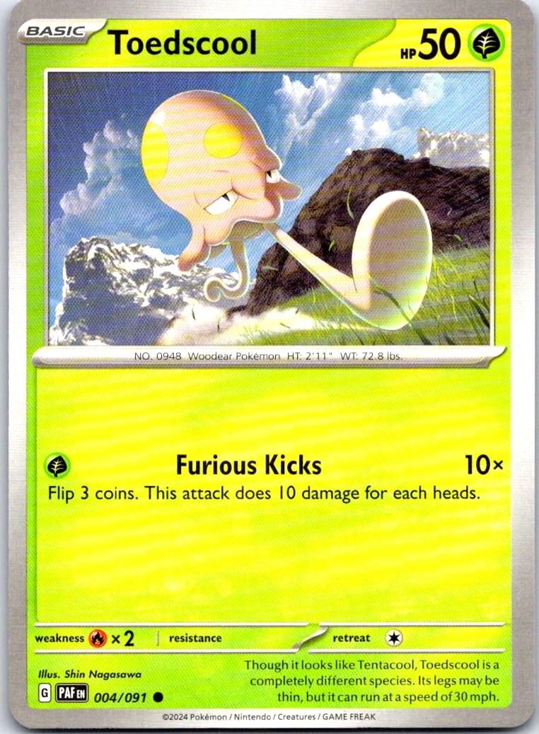 Toedscool - 004/091 - - PALDEAN FATES - Pokemon - Common | AB24-14