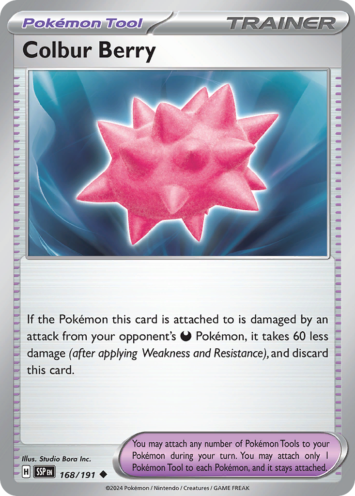 Colbur Berry - 168/191 - - SURGING SPARKS - Pokemon - Uncommon | AA20-94