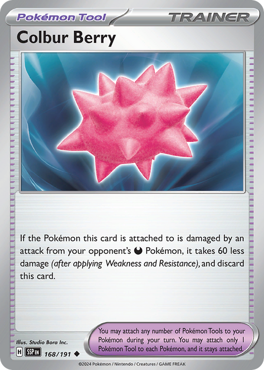 Colbur Berry - 168/191 - - SURGING SPARKS - Pokemon - Uncommon | AA20-94