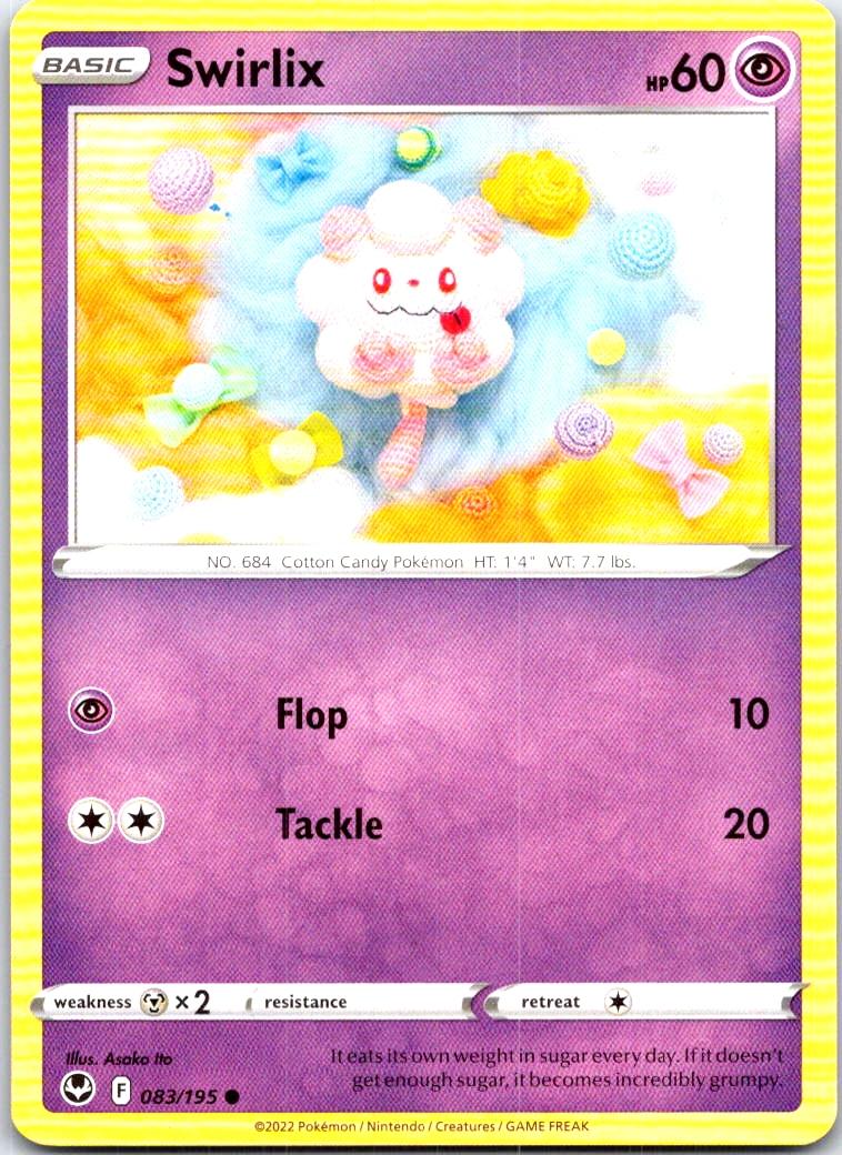 Swirlix - 083/195 - - SILVER TEMPEST - Pokemon - Common | AB93-46