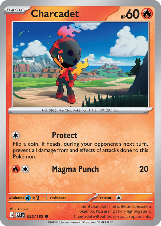 Charcadet - 025/182 - - PARADOX RIFT - Pokemon - Common | AA48-94