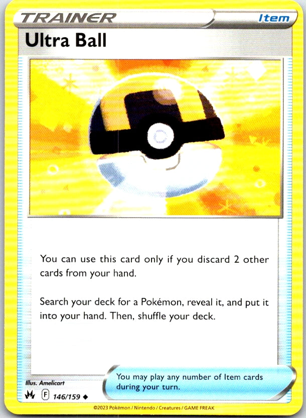Ultra Ball - 146/159 - - CROWN ZENITH - Pokemon - Uncommon | AC22-21