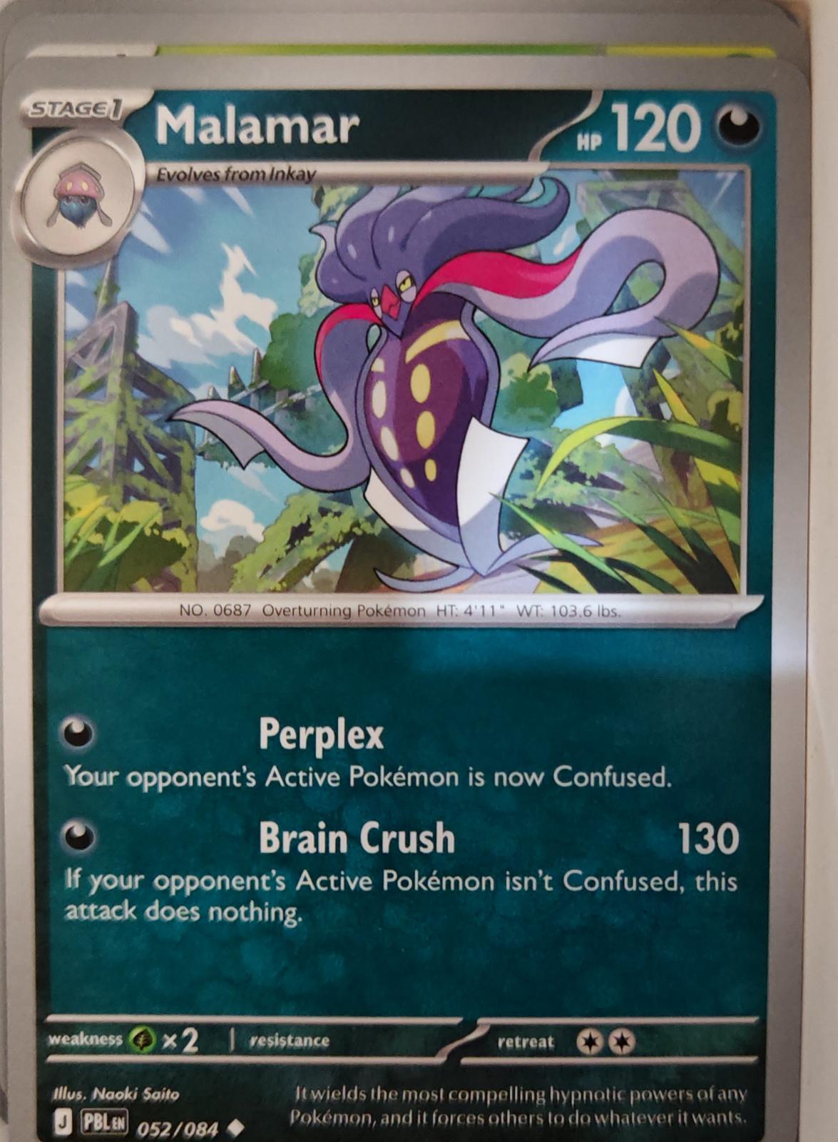 Malamar - 052/084 - - PITCH BLACK - Pokemon - Uncommon | AA18-8