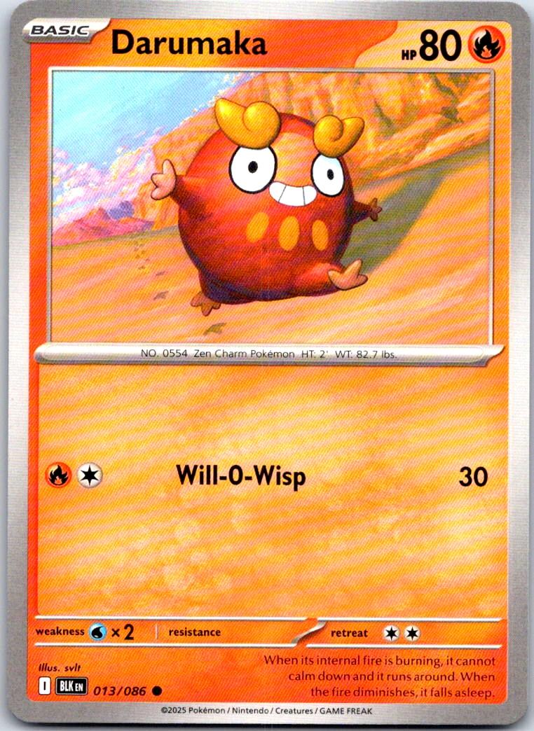 Darumaka - 013/086 - - BLACK BOLT - Pokemon - Common | AA108-17