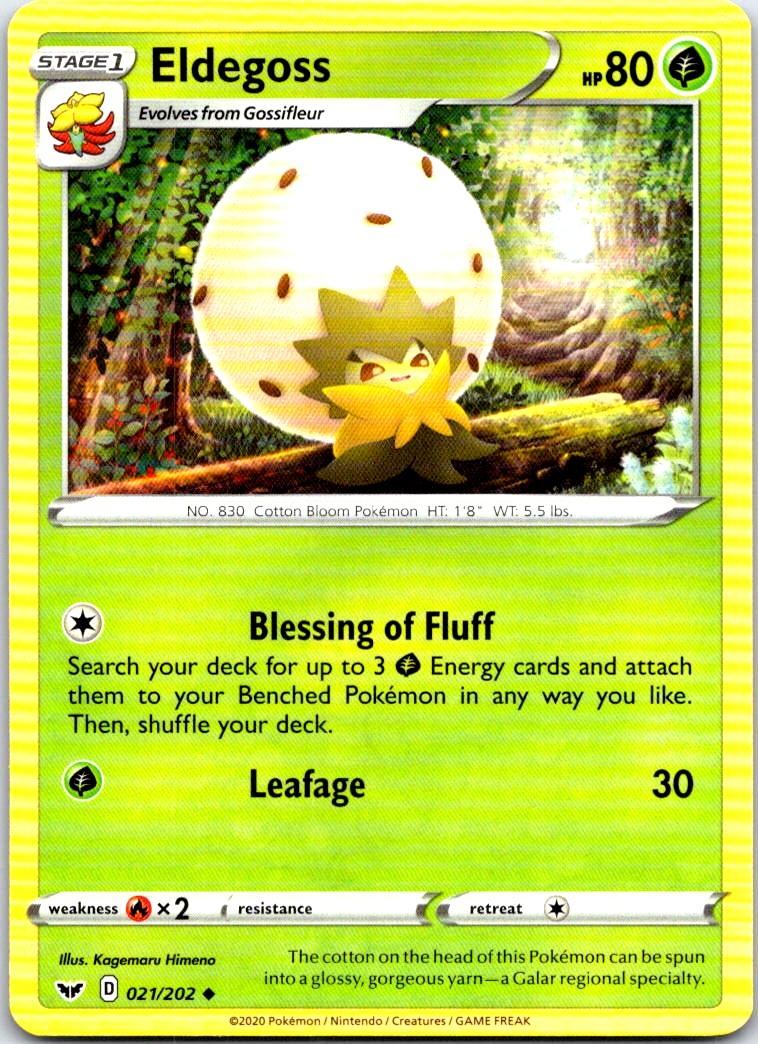 Eldegoss - 021/202 - - SWORD & SHIELD - Pokemon - Uncommon | AB72-40