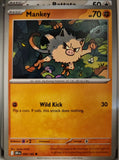 Mankey - 090/182 - - DESTINED RIVALS - Pokemon - Common | AA10-48