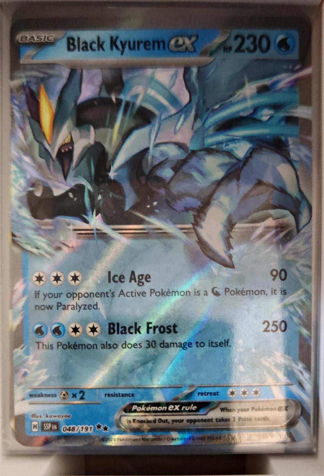 Black Kyurem ex - 048/191 - Holo - SURGING SPARKS - Pokemon - | AA37-40