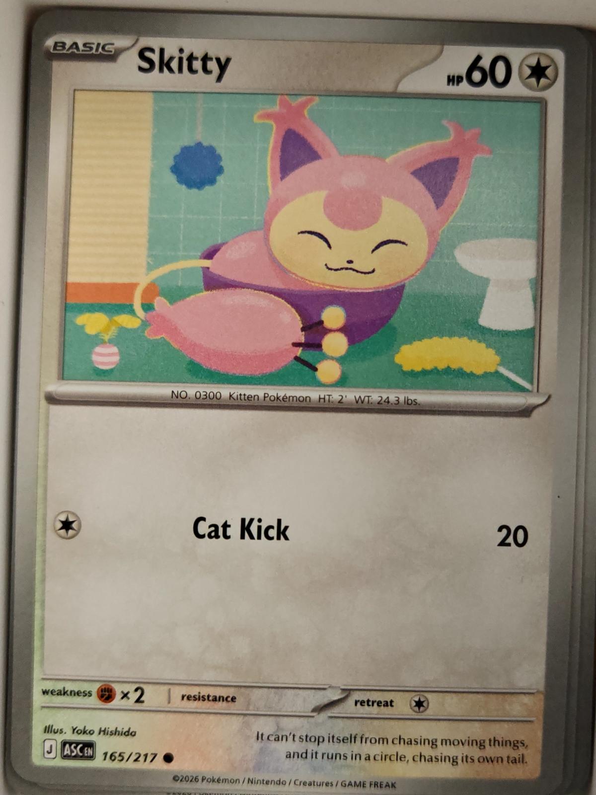 Skitty - 165/217 - - ASCENDED HEROES - Pokemon - Common | AA10-23
