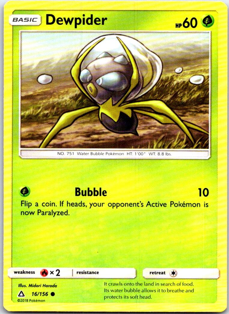 Dewpider - 16/156 - - ULTRA PRISM - Pokemon - Common | AB61-23
