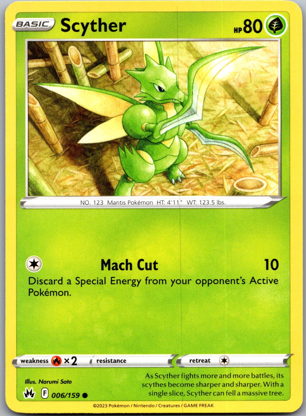Scyther - 006/159 - - CROWN ZENITH - Pokemon - Common | AA93-18