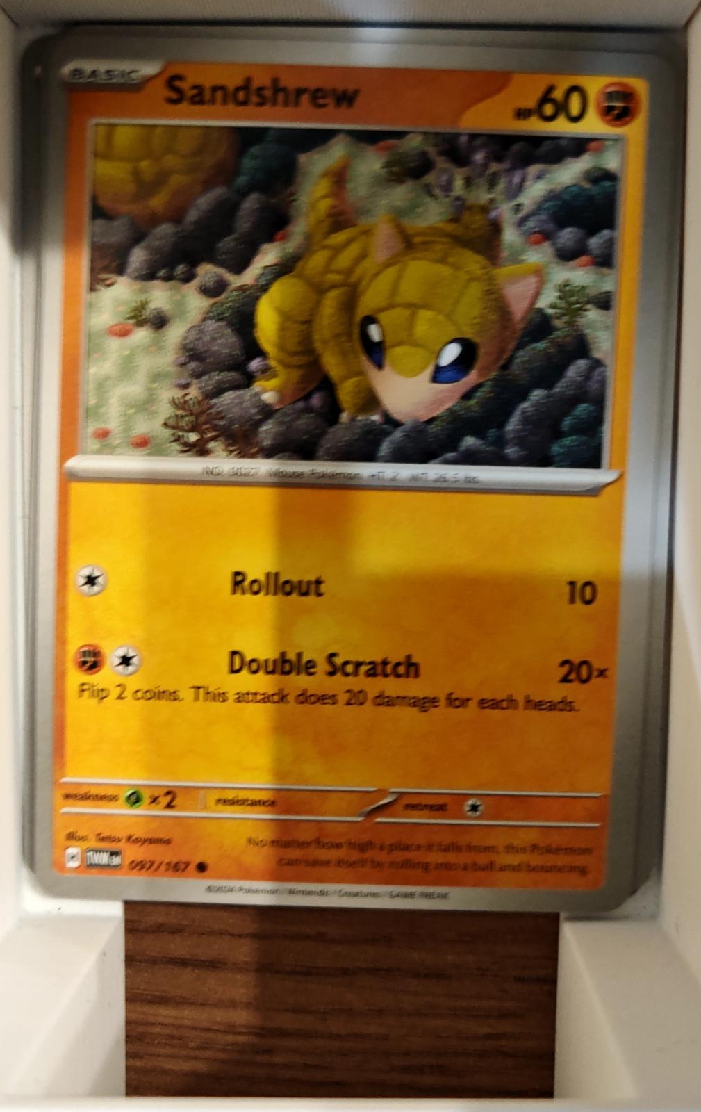 Sandshrew - 097/167 - - TWILIGHT MASQUERADE - Pokemon - Common | AA76-6