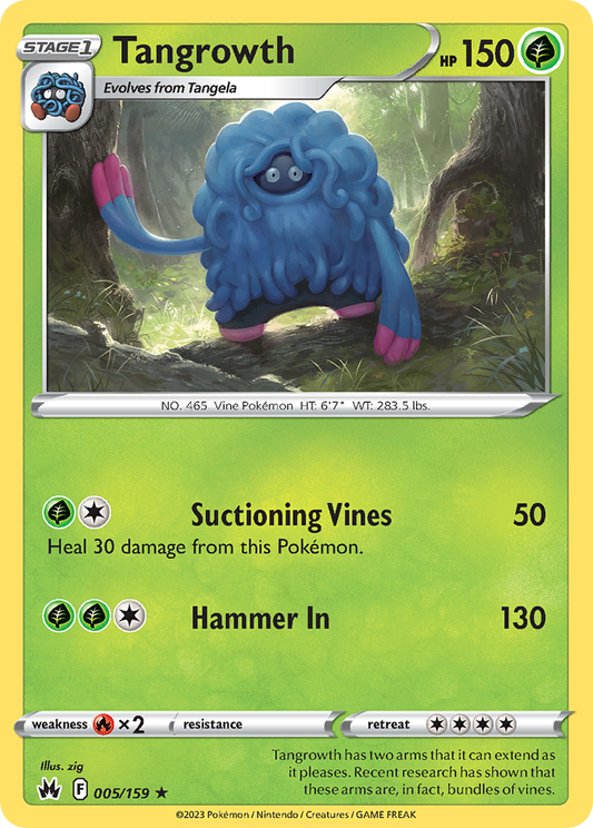 Tangrowth - 005/159 - - CROWN ZENITH - Pokemon - Rare | AA93-15