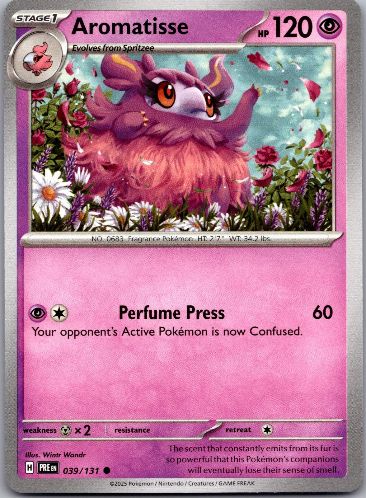 Aromatisse - 039/131 - - PRISMATIC EVOLUTIONS - Pokemon - Common | AA83-36