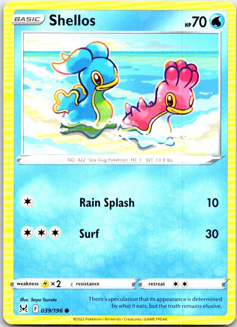 Shellos - 039/196 - - LOST ORIGIN - Pokemon - Common | AB87-32